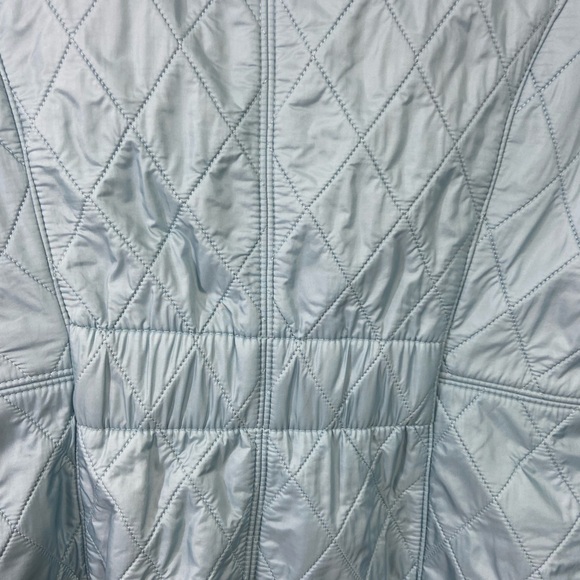 Barbour Flyweight Calvary Quilted Jacket Womens Size US 6 UK 10 Light Blue - Picture 9 of 11